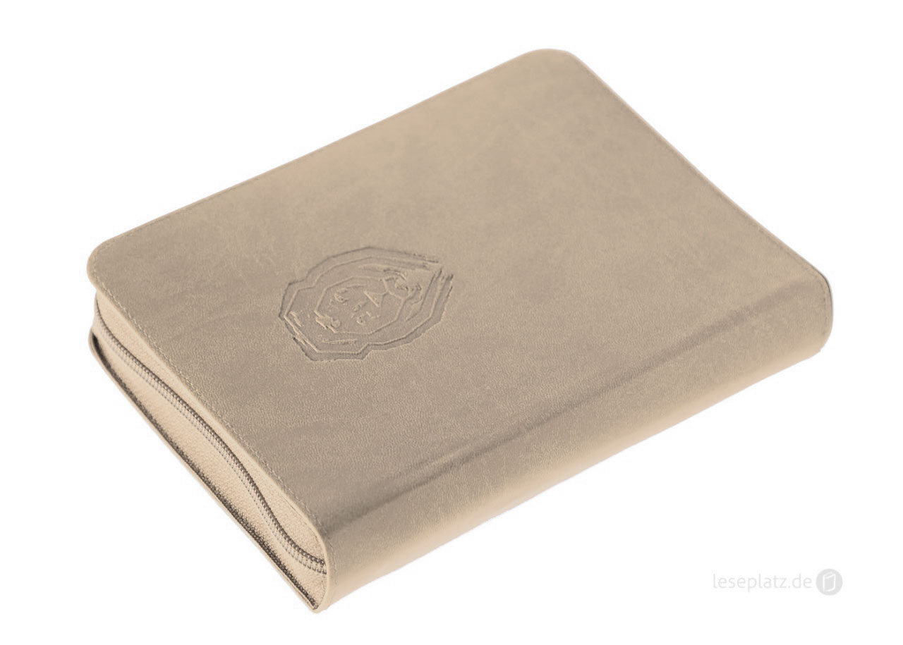 NeÜ - Standardausgabe Kunstleder beige "Motiv Life Lion"