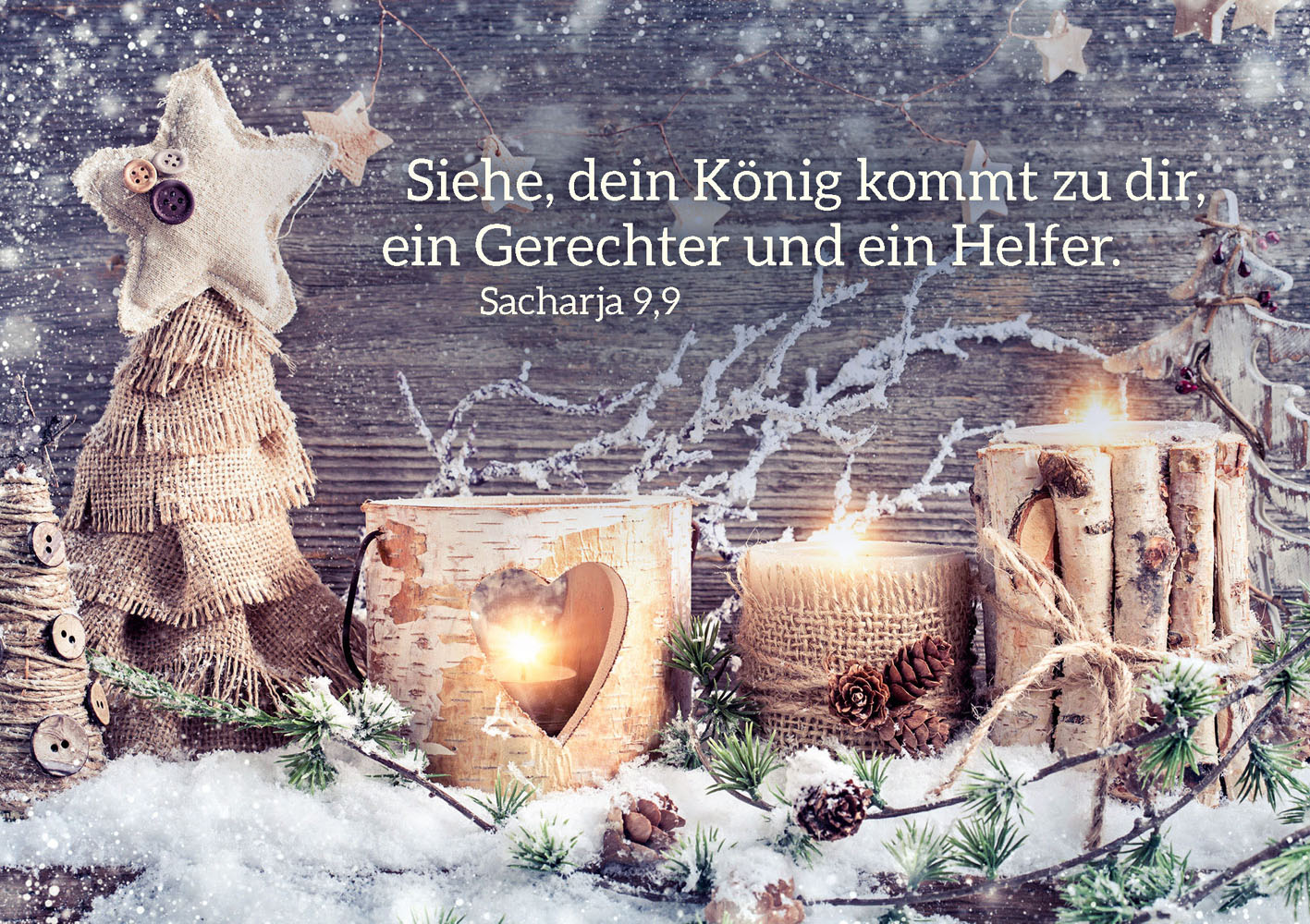 Faltkarte "Siehe, dein König kommt"