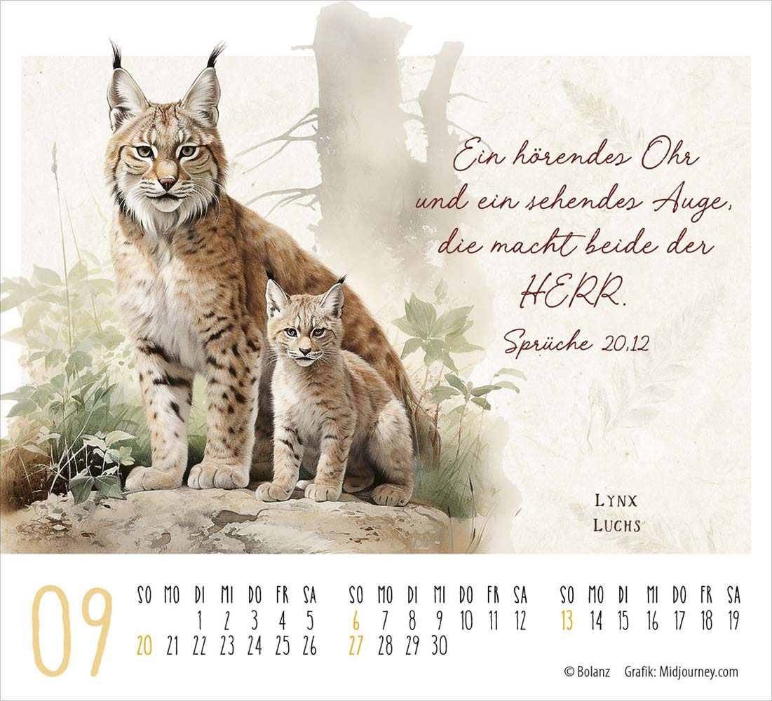 KunstWerke des Schöpfers 2026- Minikalender