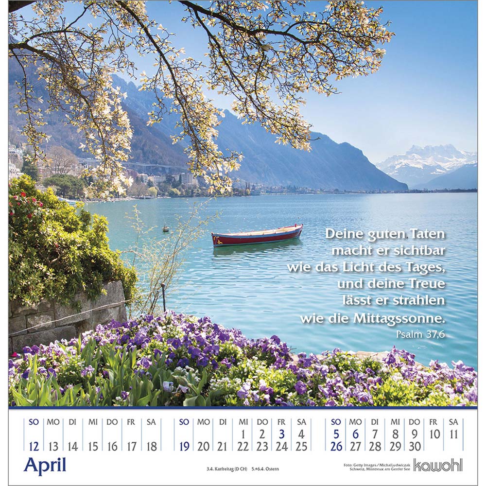 Glanz der Berge 2026 - Wandkalender