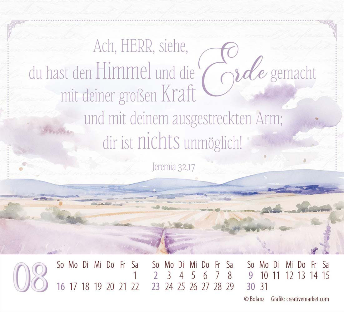 Poesie guter Worte 2026 - Minikalender