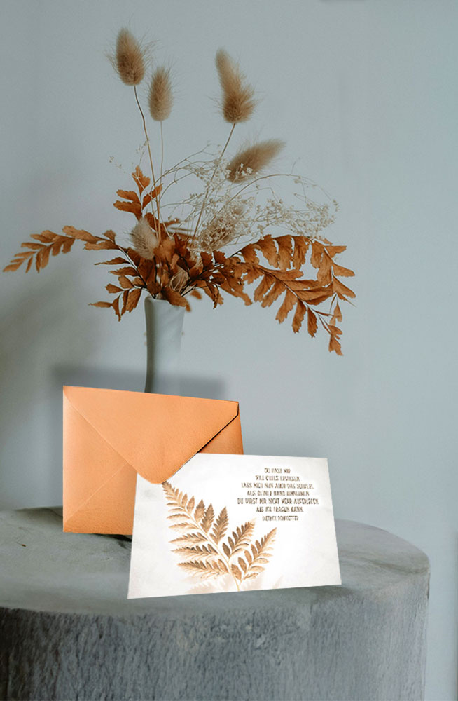 Faltkarte "Aus deiner Hand"