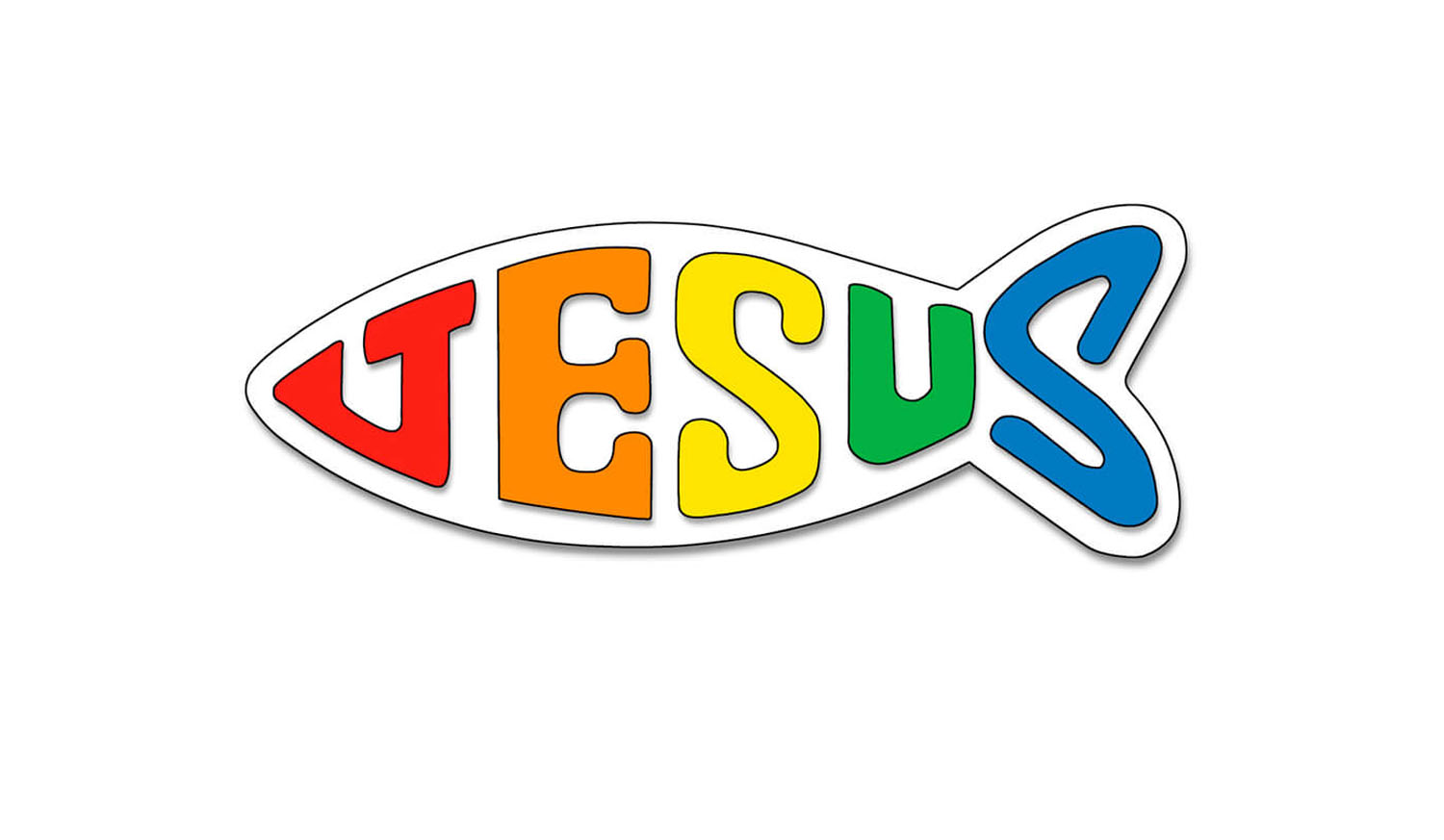 Aufkleber "Jesus"