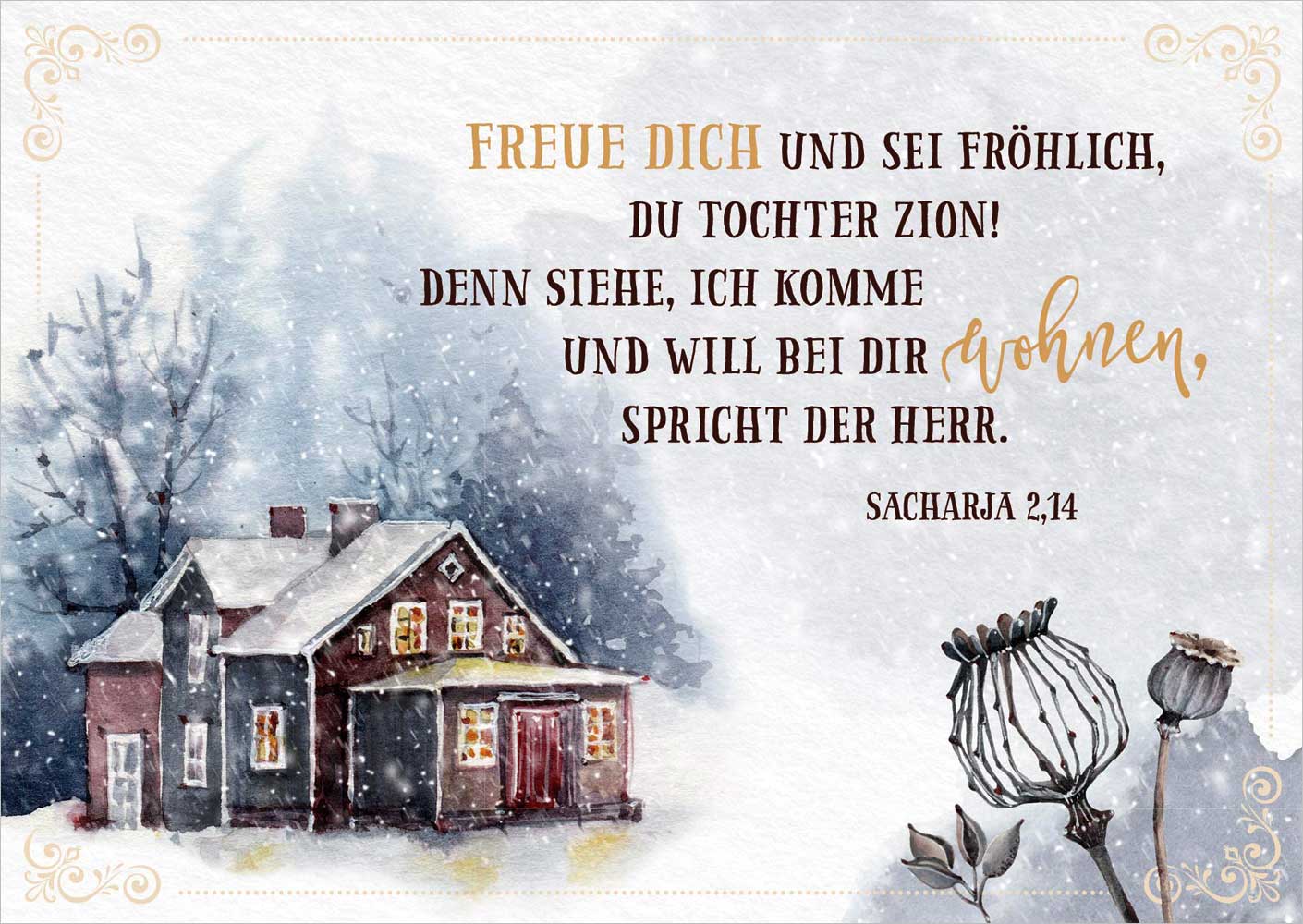 Postkartenbox "Frohe Weihnachtszeit"