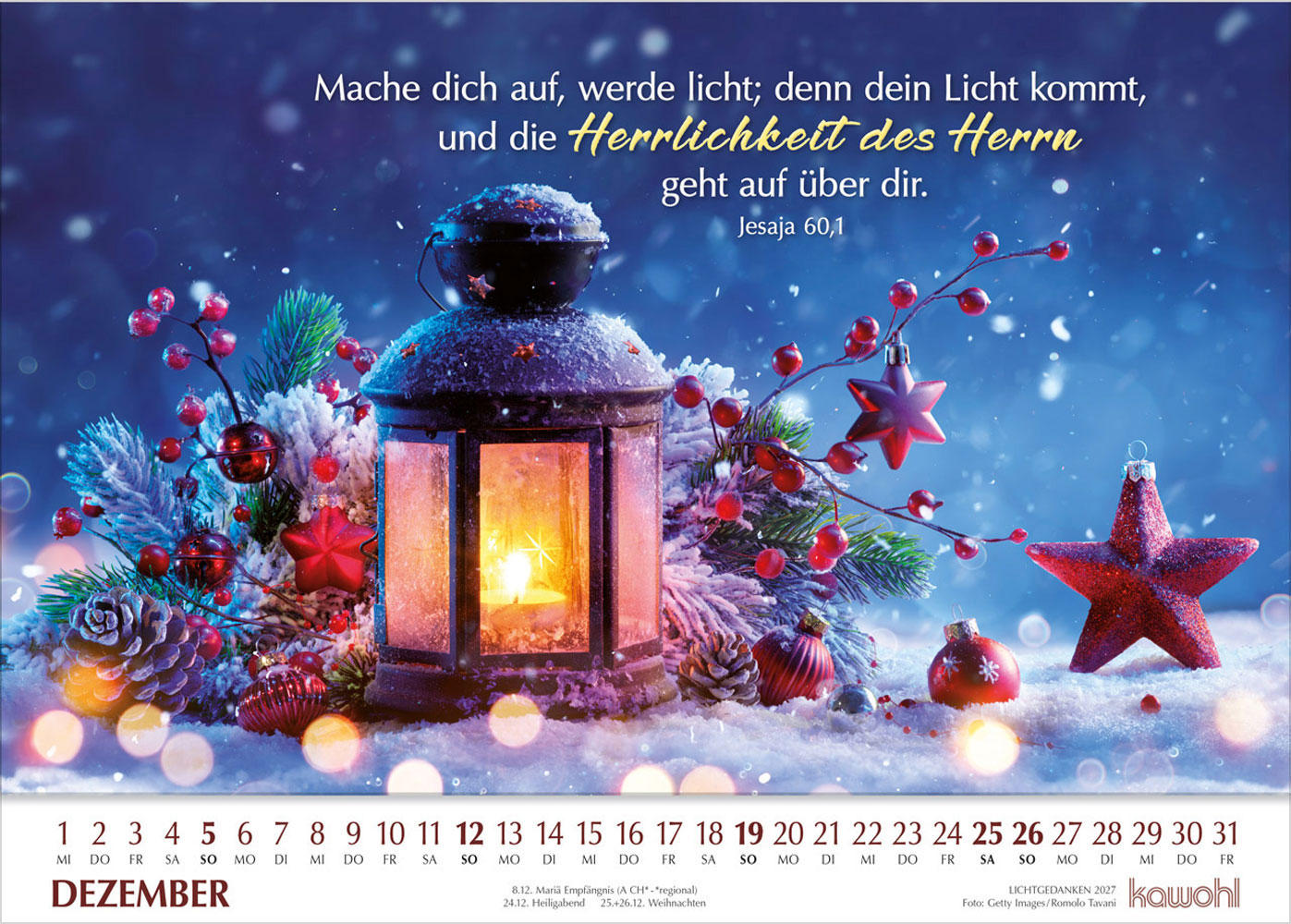 Lichtgedanken 2027 - Wandkalender