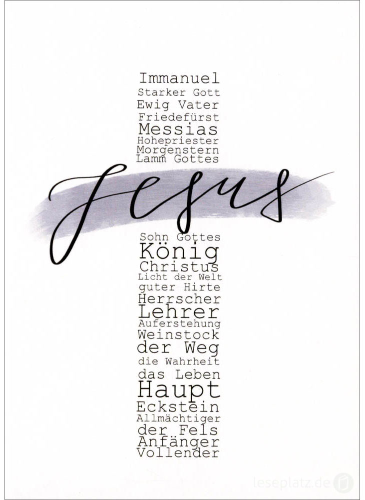 336253_Postkarte Postkarte "Jesus"