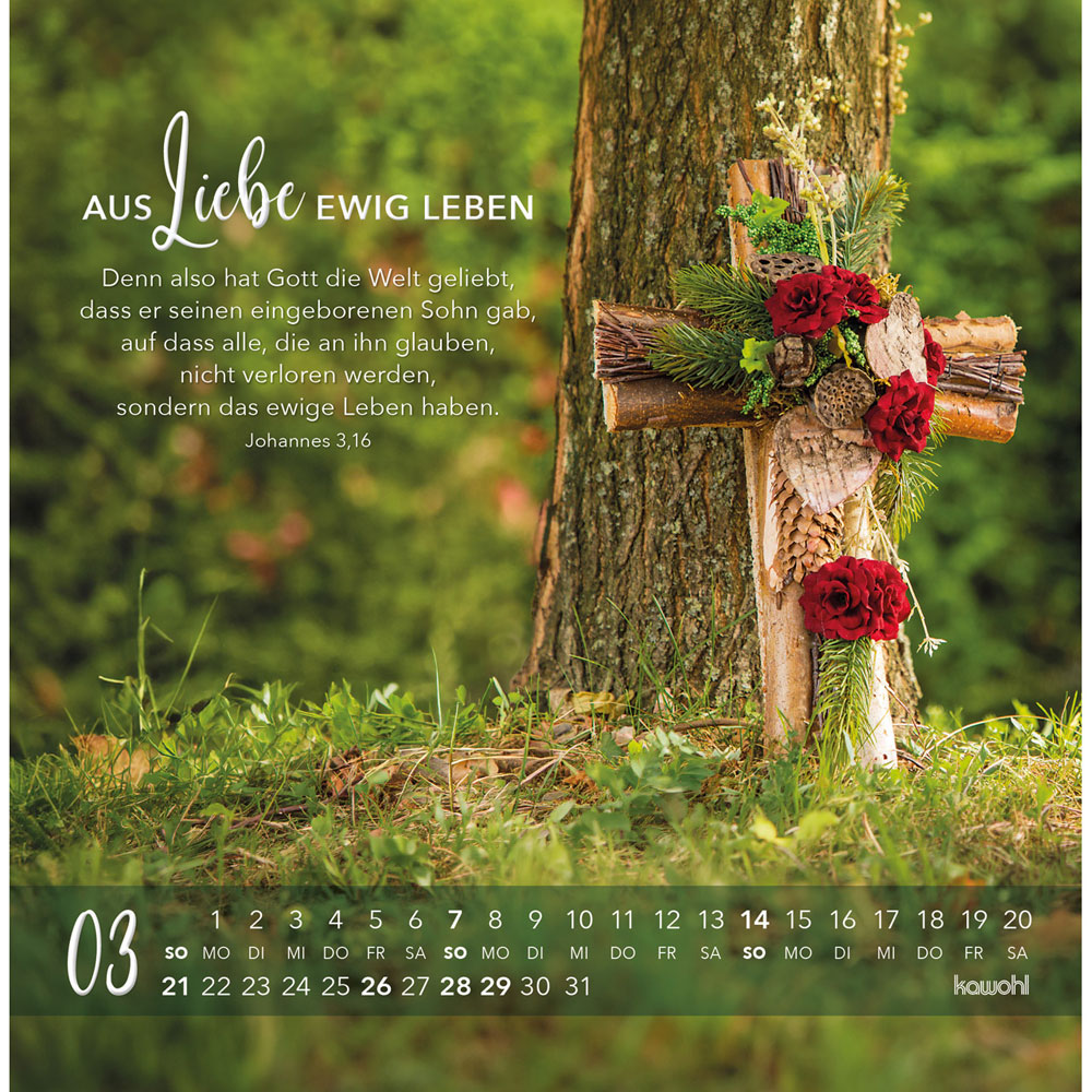 Die Liebe bleibt bestehn 2027 - Postkartenkalender