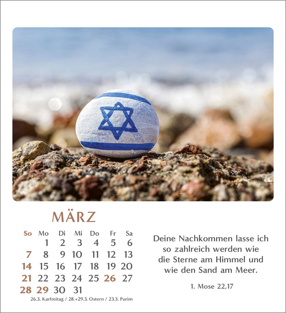 Geliebtes Israel 2027 - Verteilkalender