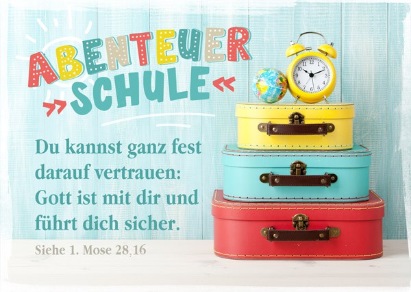 15-9203 Postkarte "Abenteuer Schule"