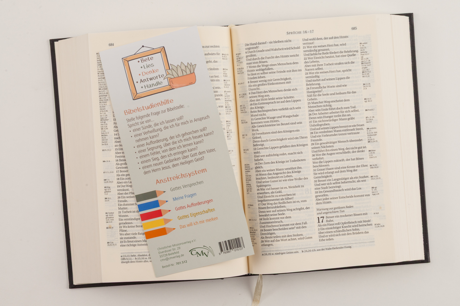 Lesezeichen "Bücher der Bibel und Bibelstudienhilfe"