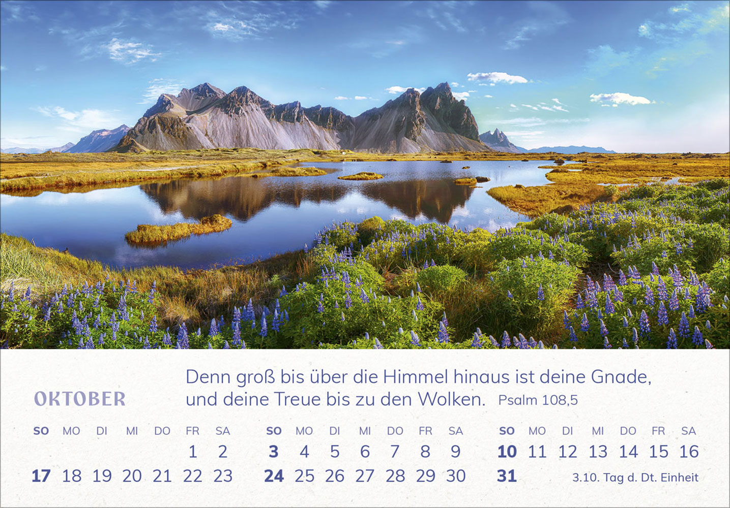 Mini Panorama Kalender 2027