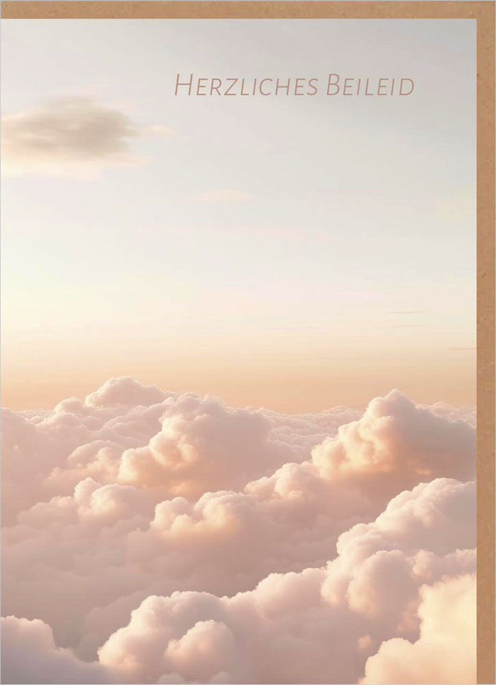 Faltkarte "Herzliches Beileid"