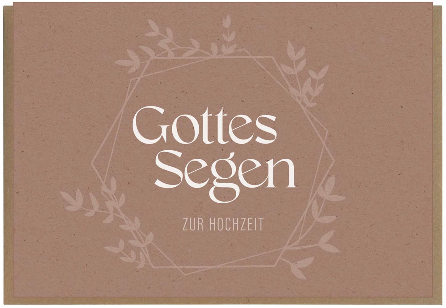 Faltkarte "Gottes Segen zur Hochzeit"