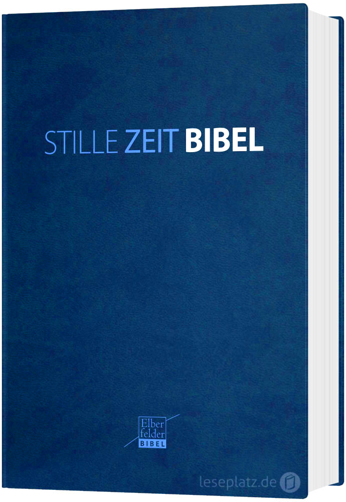 Stille-Zeit-Bibel (Elberfelder 2006) - Kunstleder blau