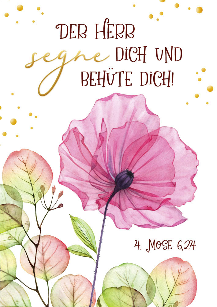 Postkarte "Mohnblüte"