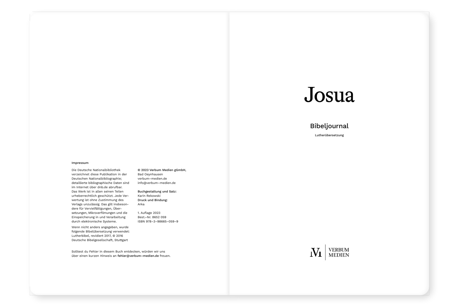 Josua - Bibeljournal