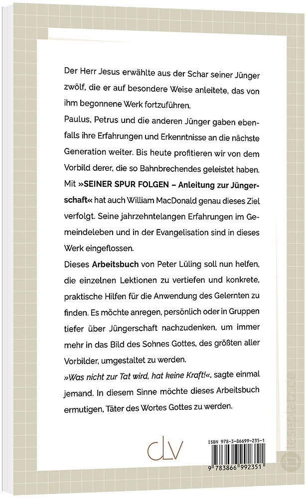 Seiner Spur folgen - Arbeitsbuch