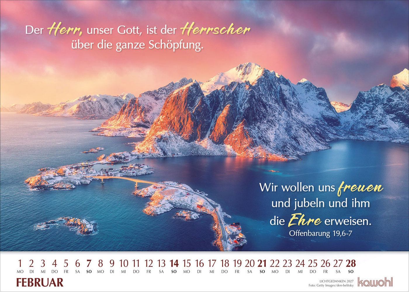Lichtgedanken 2027 - Wandkalender