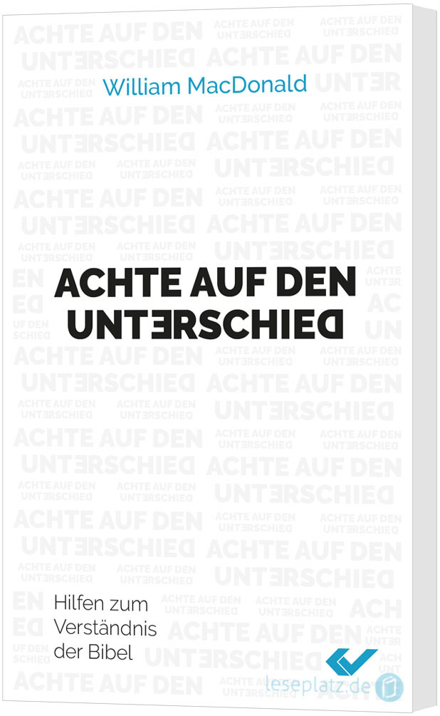 Achte auf den Unterschied