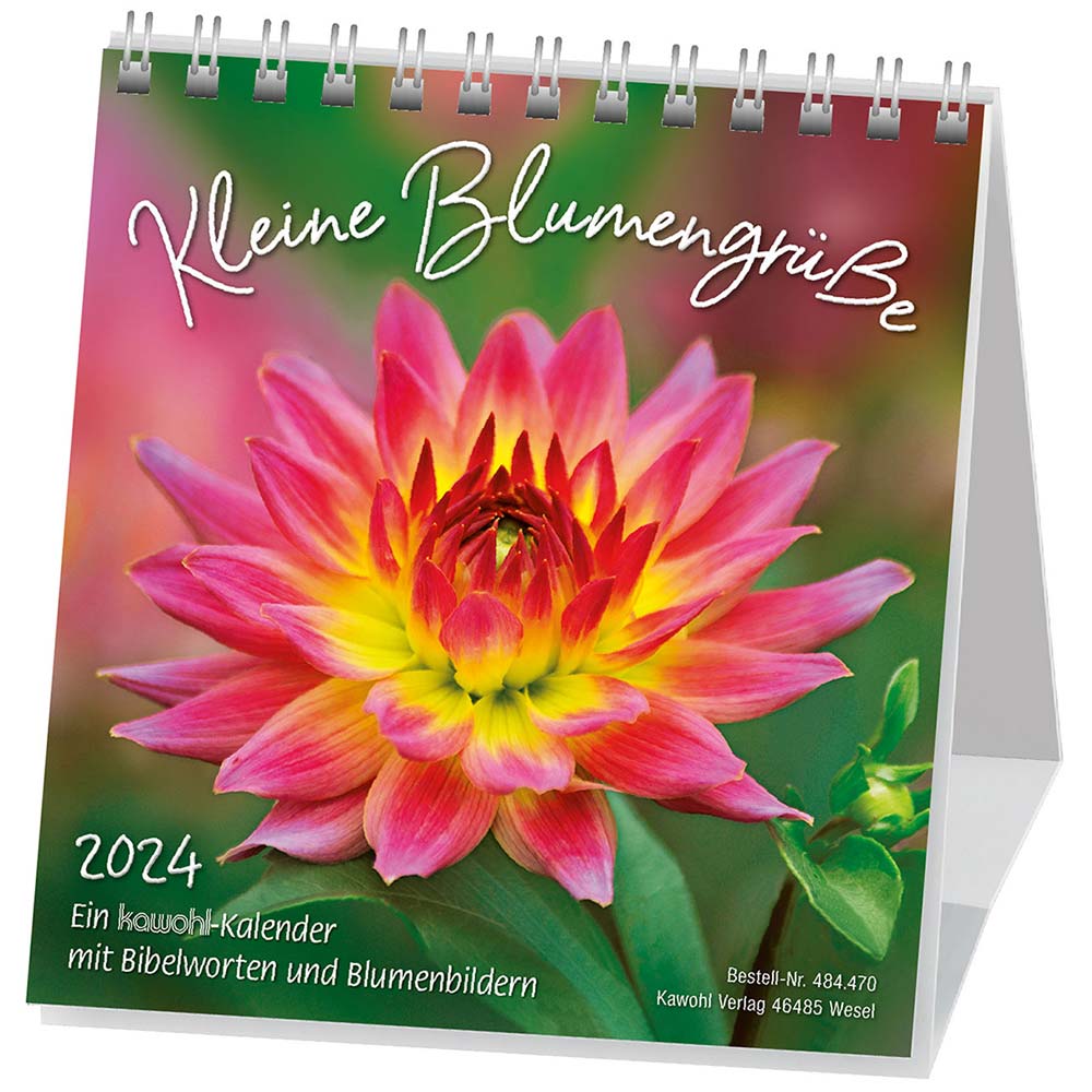 Kleine Blumengrüße 2024 - Aufstellkalender