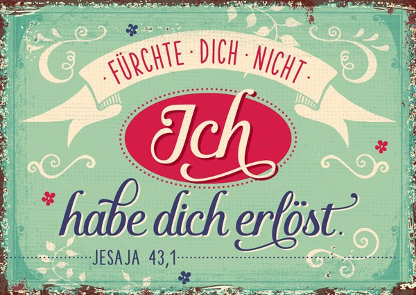 15-1105 Postkarte "Fürchte dich nicht"