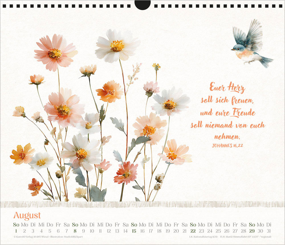 Freude im Herzen 2027 - Wandkalender