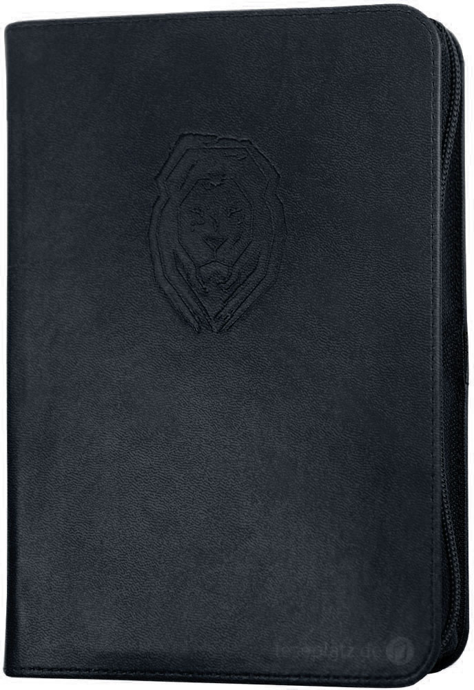 NeÜ - Standardausgabe Kunstleder schwarz "Motiv Life Lion"