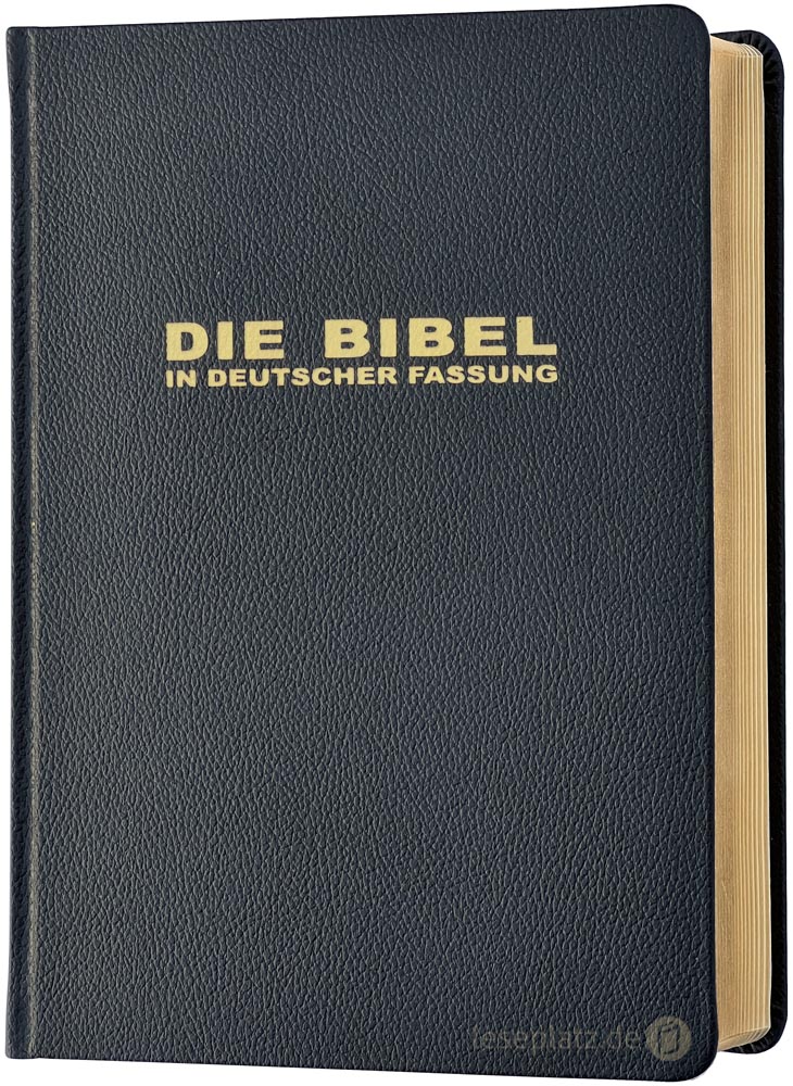 Die Bibel in deutscher Fassung - Standardausgabe / Rindspaltleder / Goldschnitt