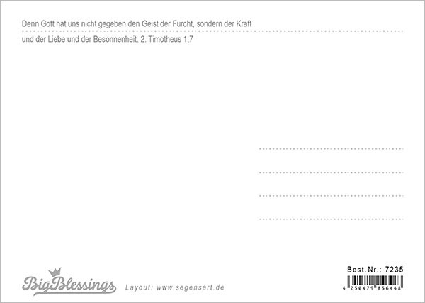 15-7235_02 Postkarte - Big Blessing "Liebesbote"