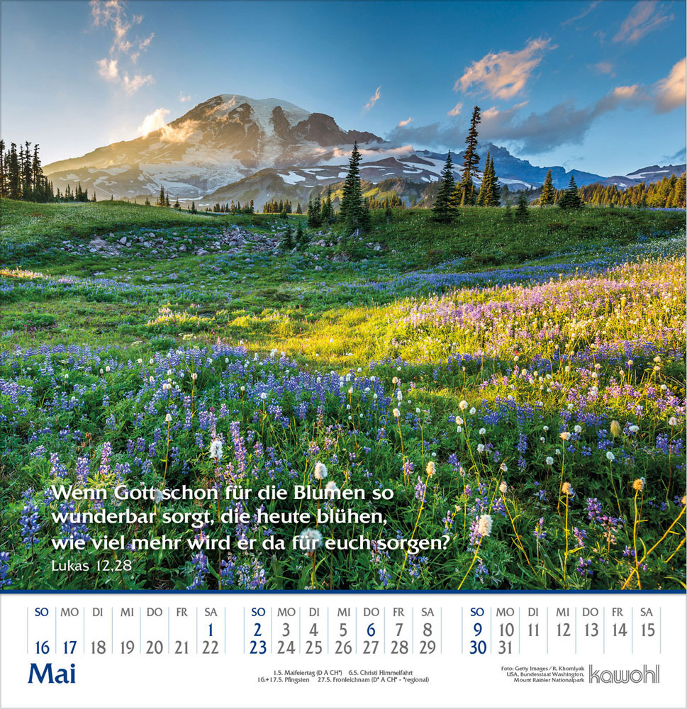 Glanz der Berge 2027 - Wandkalender
