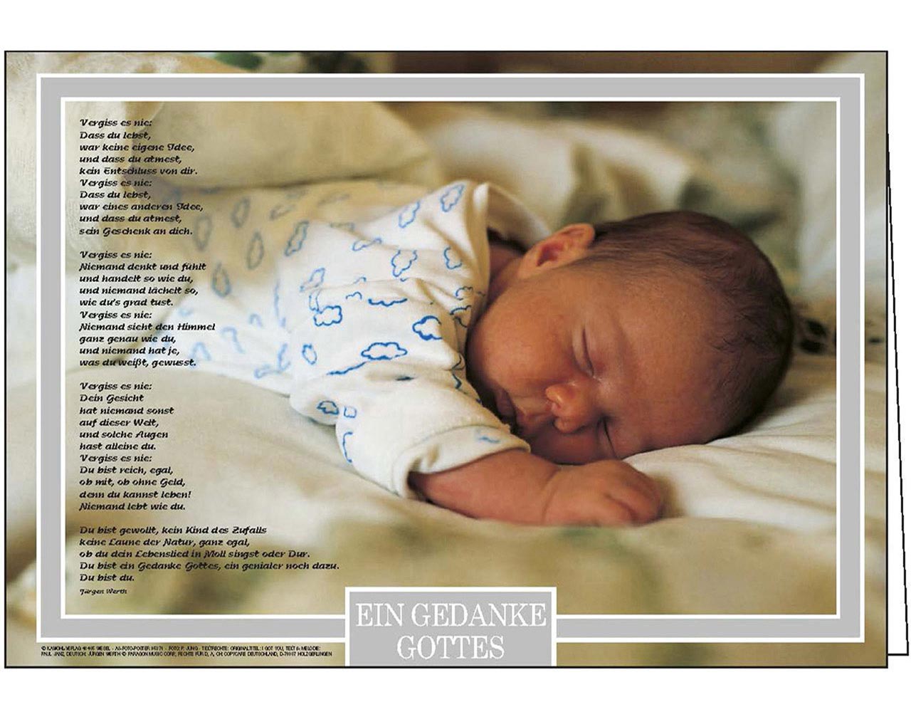 Faltkarte "Baby schläft" Faltkarte "Baby schläft"