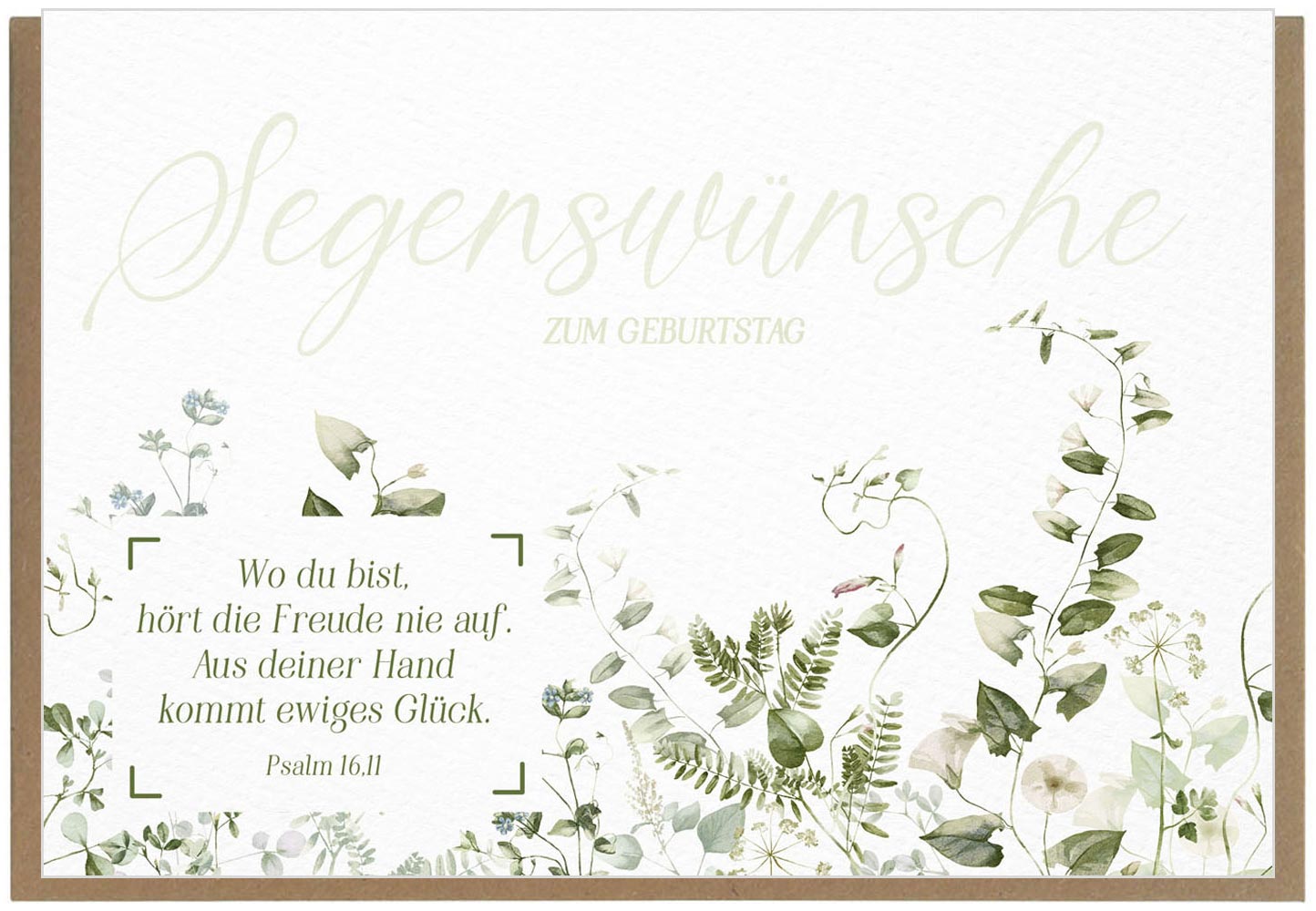 Faltkarte "Segenswünsche"