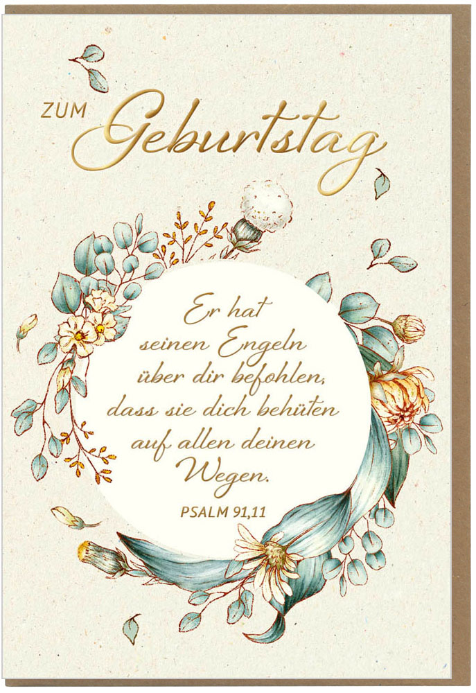 Faltkarte "Zum Geburtstag"