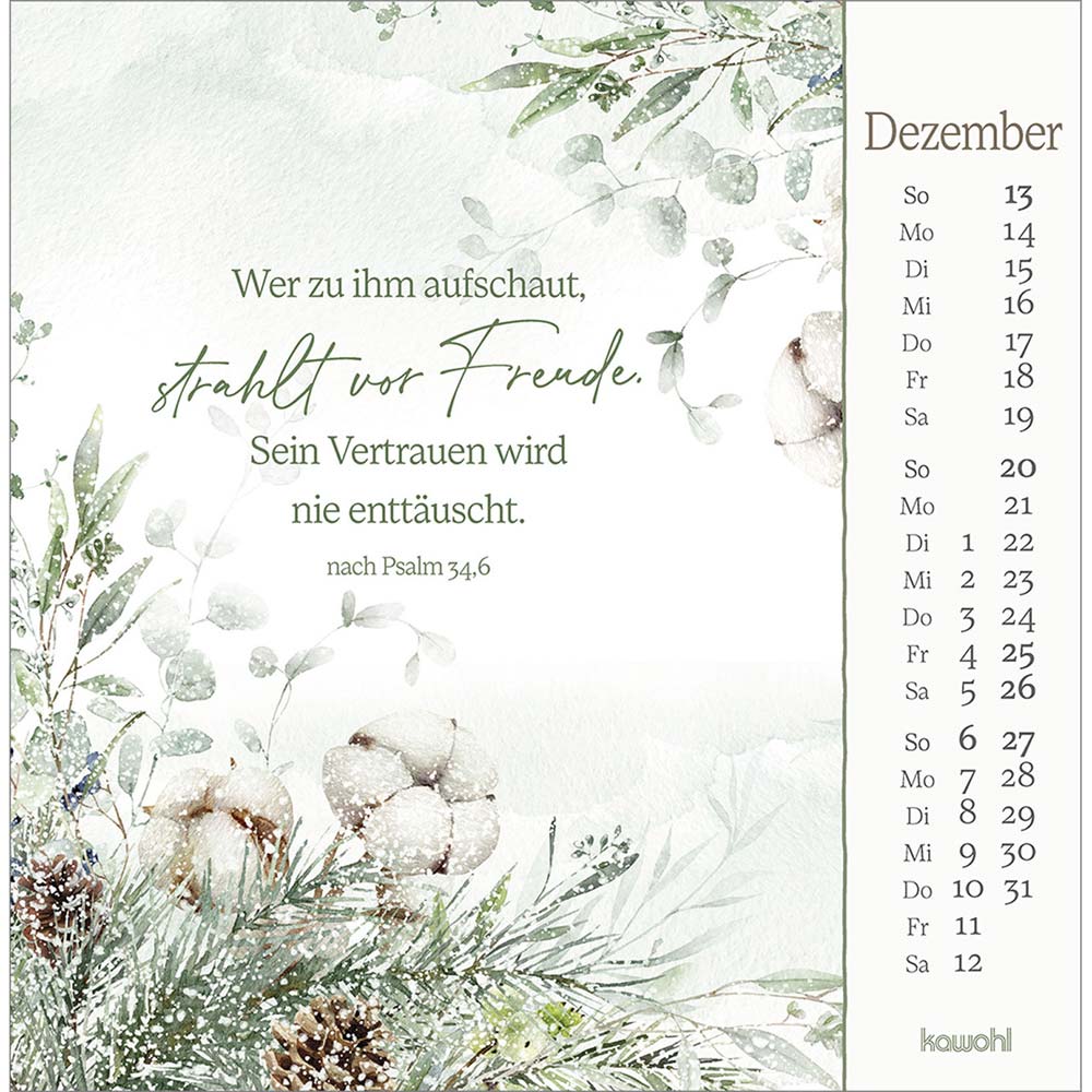 Vor dich bring ich, was mich bewegt 2026 - Postkartenkalender