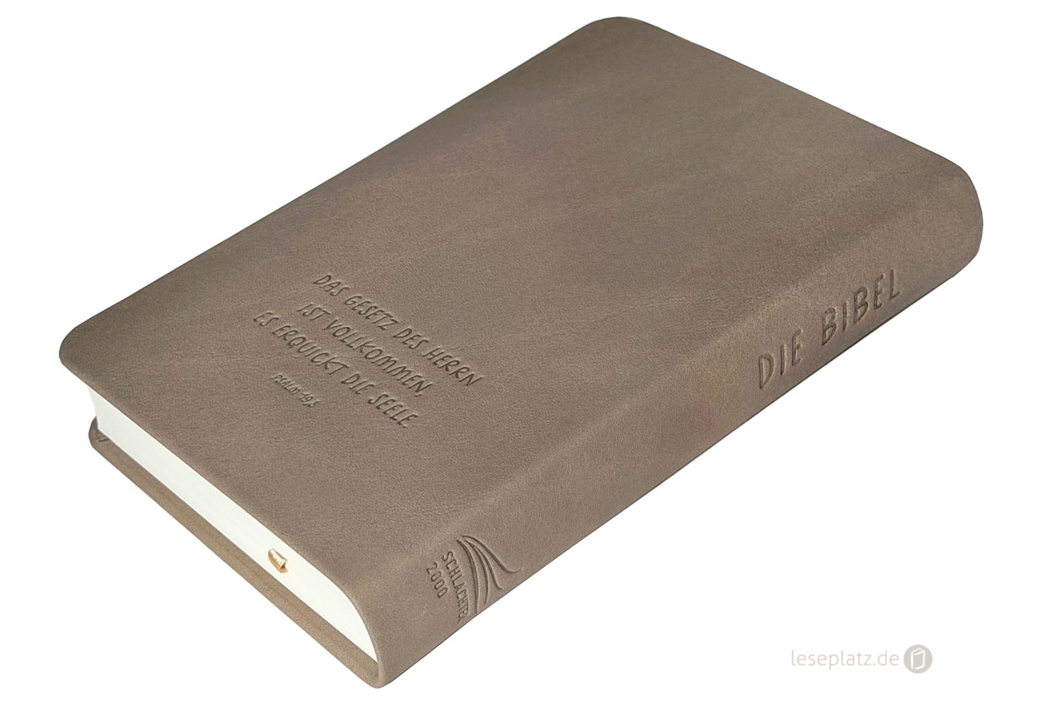 Schlachter 2000 Taschenausgabe - Rindleder / Taupe