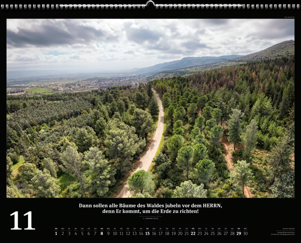 Israel 2026 - Wandkalender (Schwarz) Israel 2026 - Wandkalender (Schwarz)