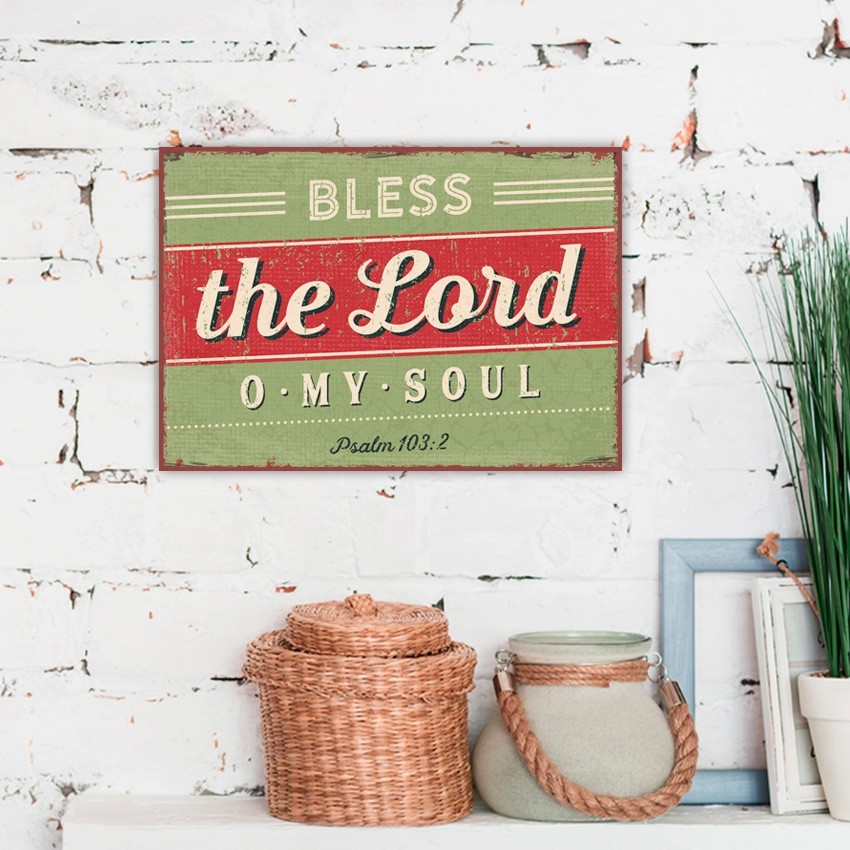 8983077_01 Metallschild "Bless the Lord"