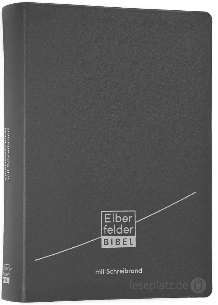 Elberfelder Bibel 2006 mit Schreibrand / Leder grau