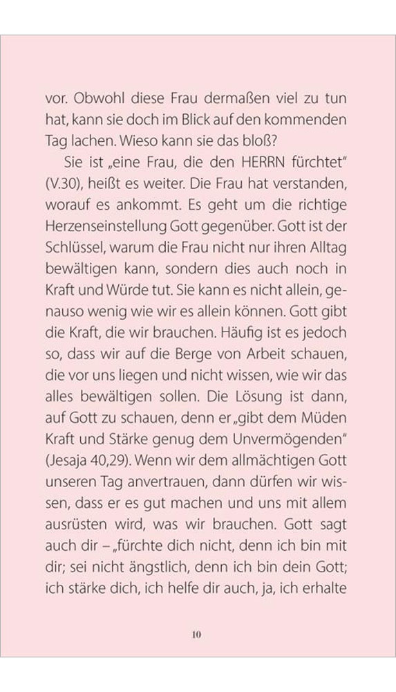 Dennoch ... lacht sie angesichts des Tages