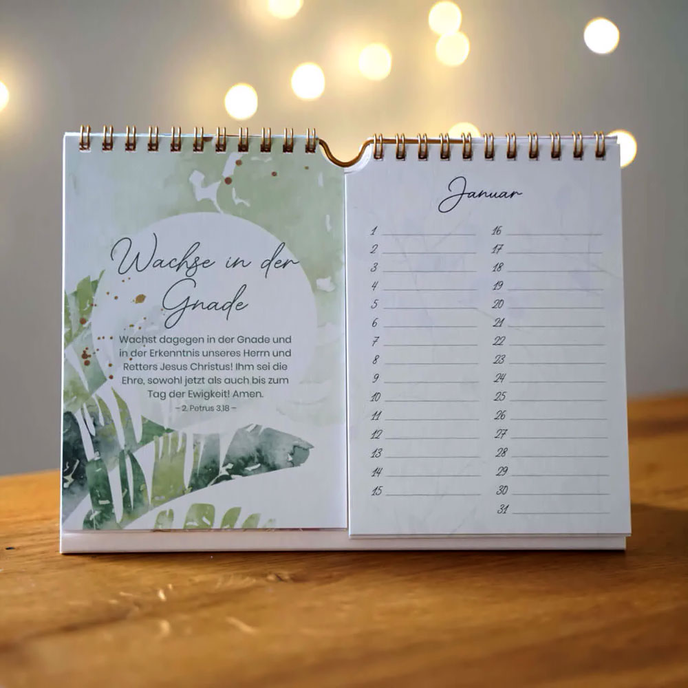 Geburtstagskalender "Ermutigung" - Tischkalender