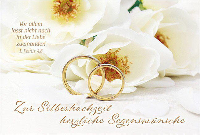 Faltkarte "Zur Silberhochzeit"