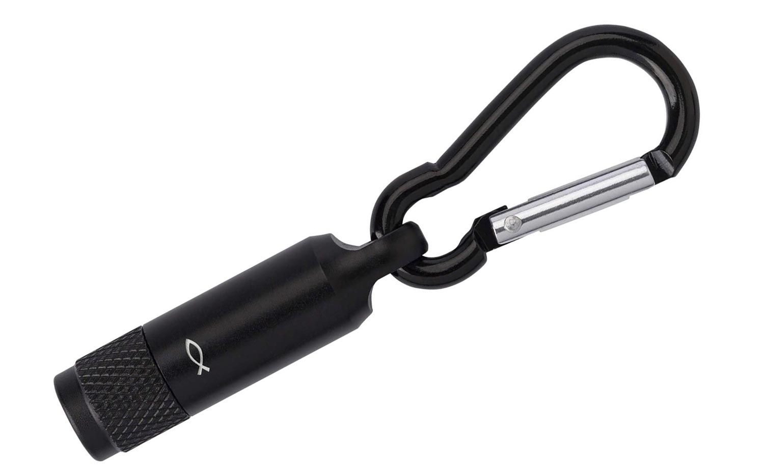 Taschenlampe mit Karabiner - Schwarz Taschenlampe mit Karabiner - Schwarz