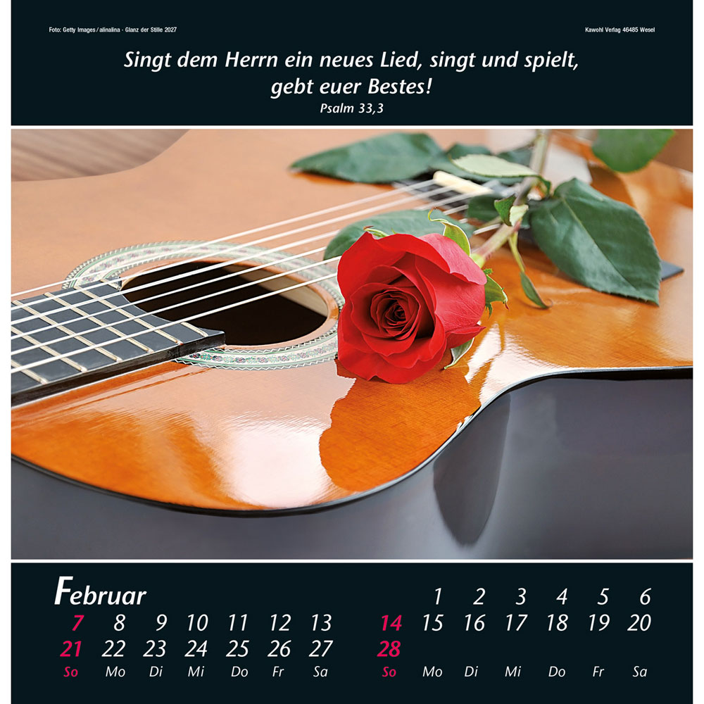 Glanz der Stille 2027 - Wandkalender