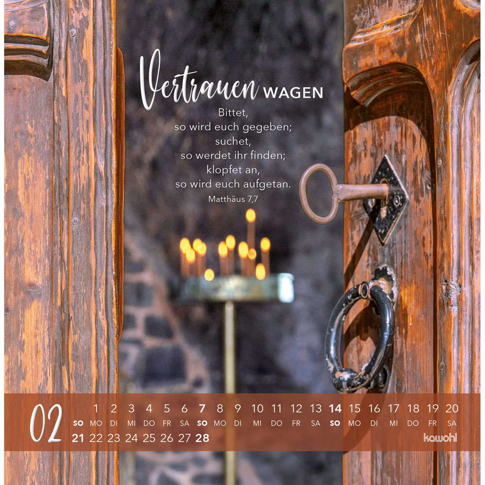 Die Liebe bleibt bestehn 2027 - Postkartenkalender
