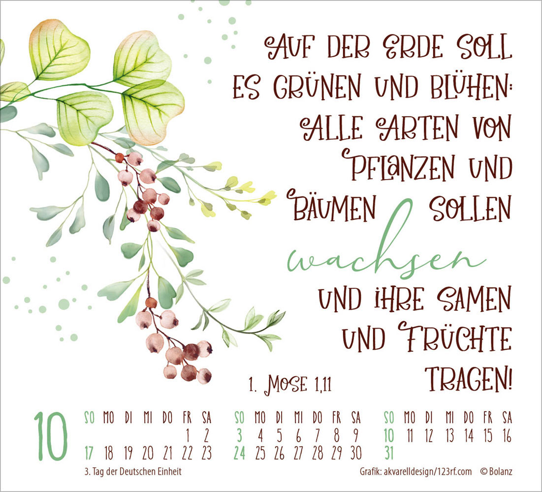 Geschützt in seiner Hand  2027 - Minikalender