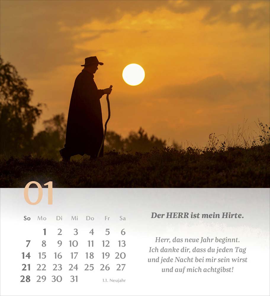 Psalm 23 - Tischkalender 2024 Psalm 23 - Tischkalender 2024