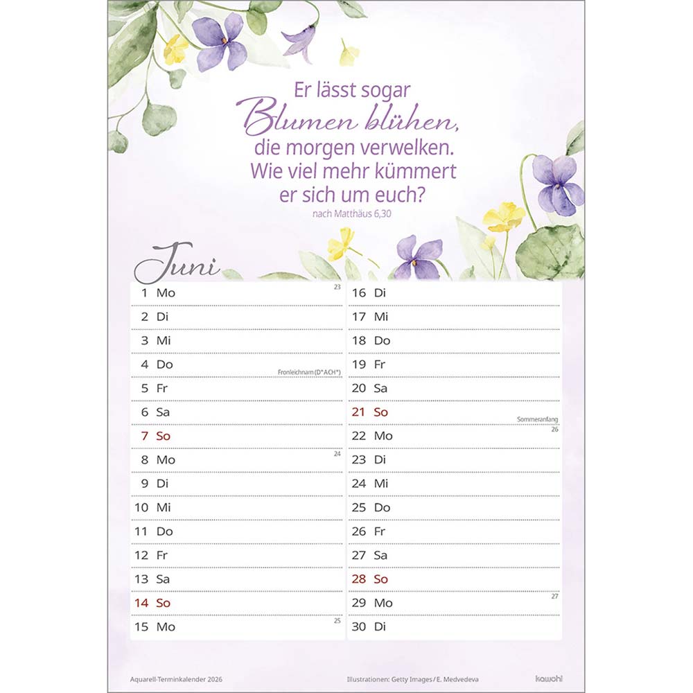 Wohlfühlen in deiner Nähe 2026 - Wandkalender