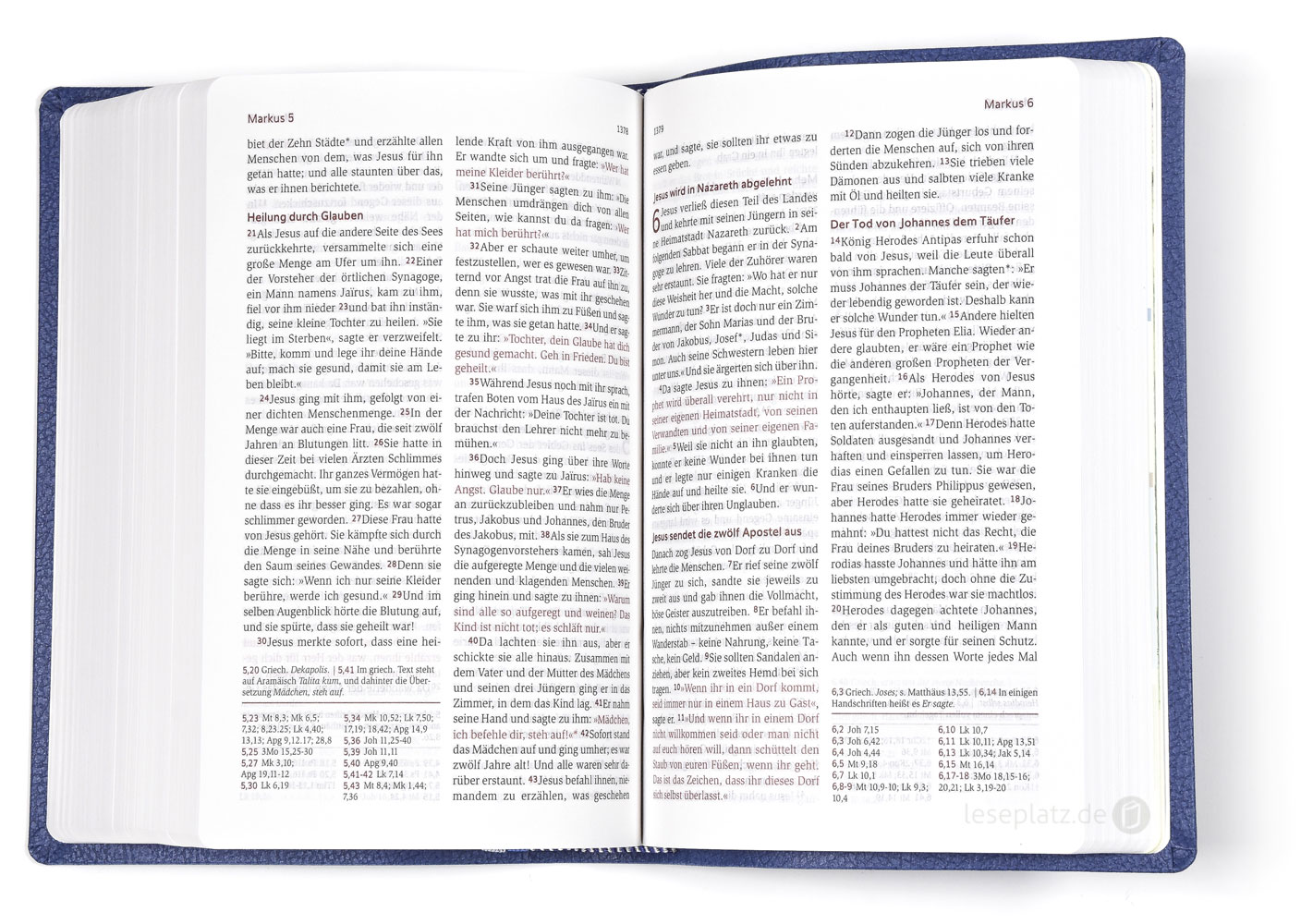 Neues Leben. Die Bibel - Taschenausgabe - Kunstleder blau