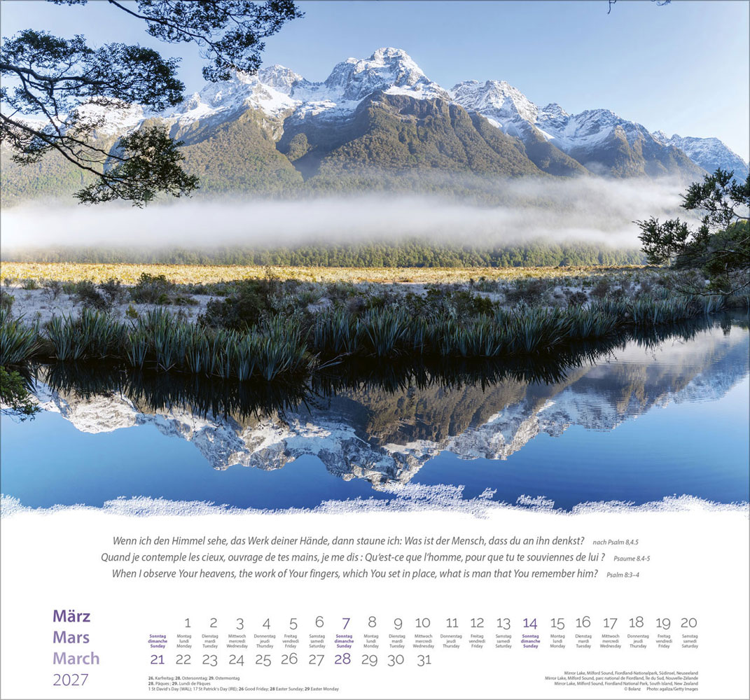 Berge 2027 - Wandkalender