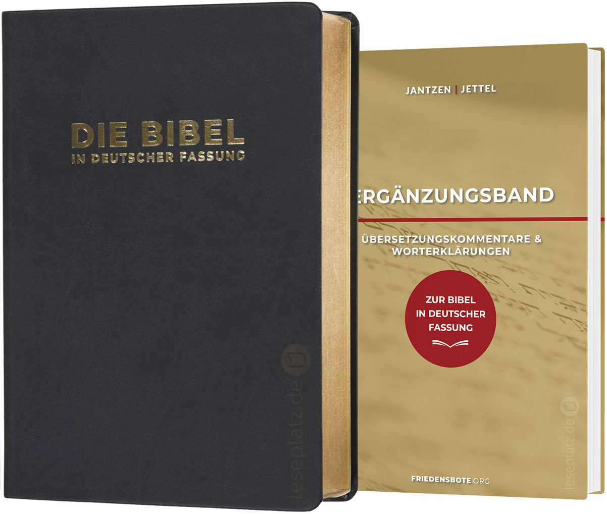 Bibel in deutscher Fassung - Flexcover Goldschnitt & Ergänzungsband - Paket